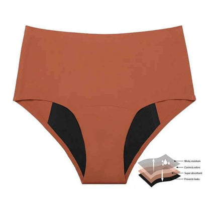 Mid-Rise Seamless Menstrual Leakproof Panties