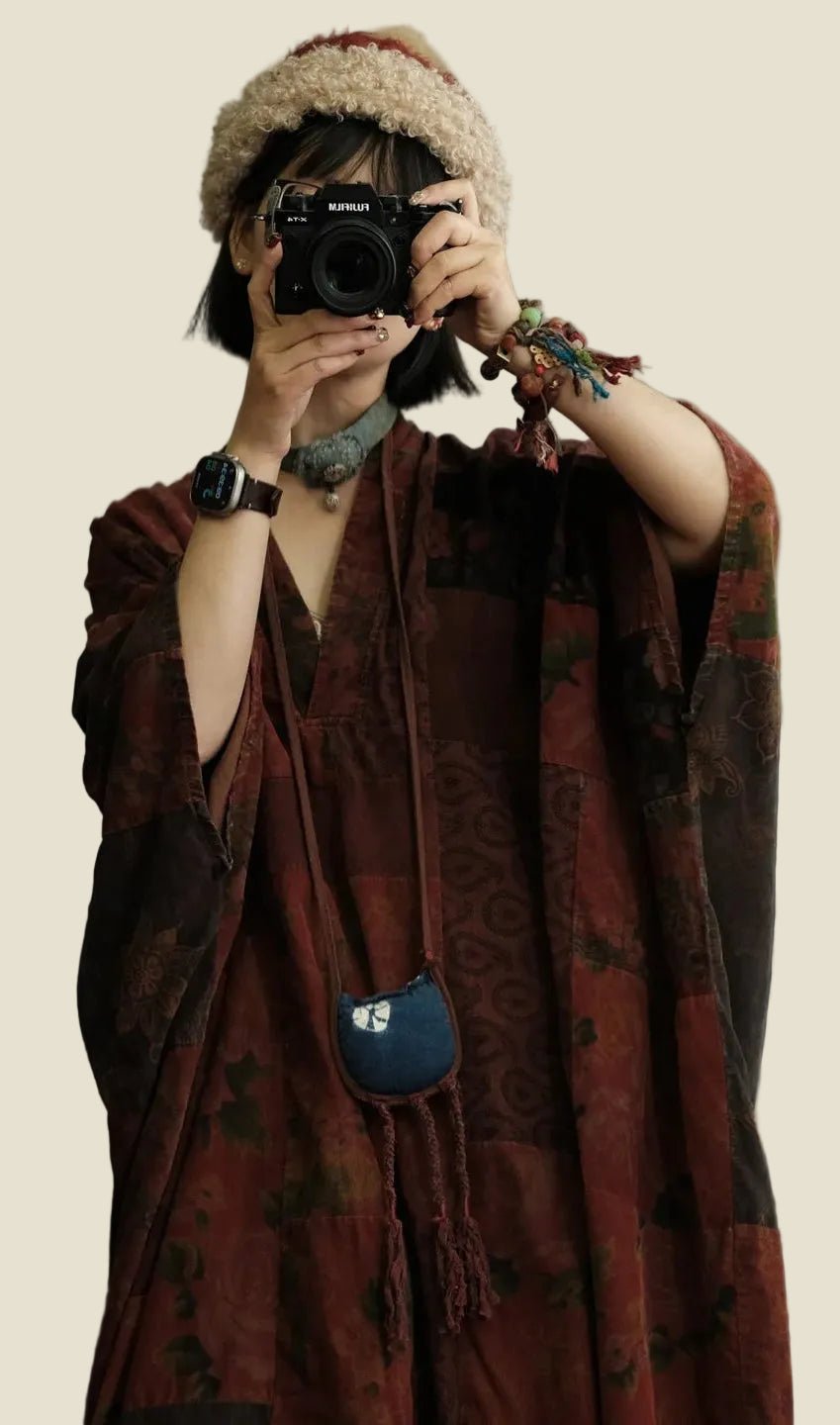 women_fashion - littlescollectionlinen dressFree Spirit Vintage Batwing Linen Dressboho linen dress women