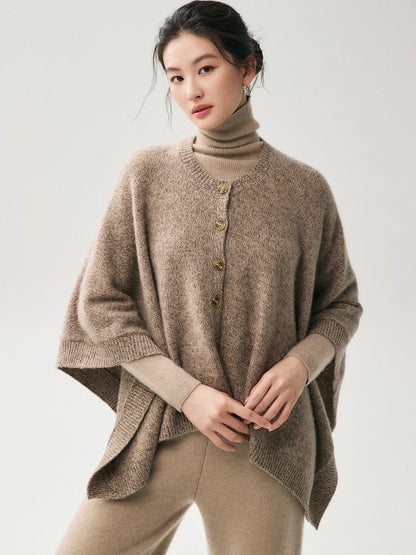 The Celeste 100% Cashmere Cape Cardigan Women