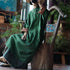 JNT Emerald Vintage Linen Dress