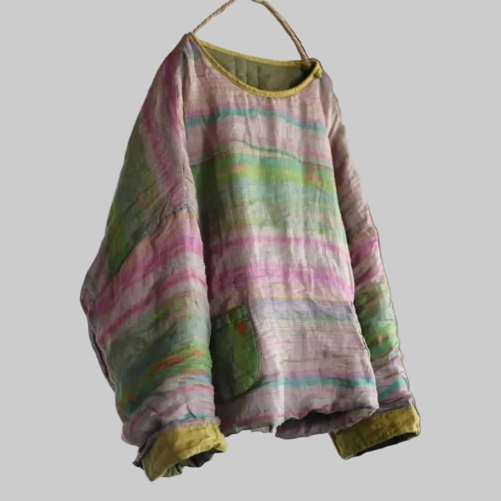 women_fashion - littlescollectionSweaterVintage Floral Patchwork Pullover Parka - Women&