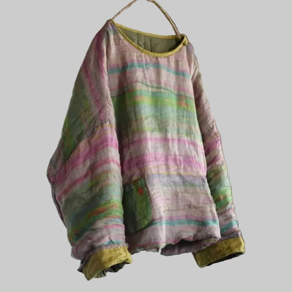 women_fashion - littlescollectionSweaterVintage Floral Patchwork Pullover Parka - Women&