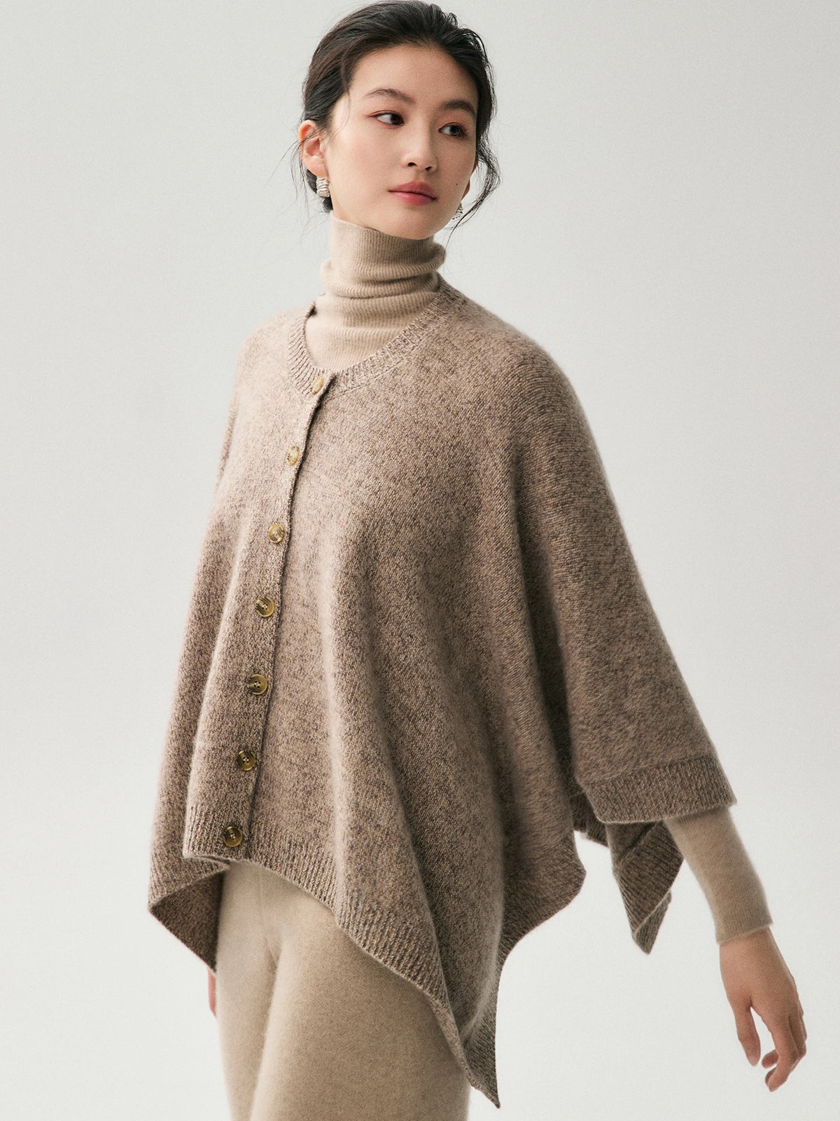 The Celeste 100% Cashmere Cape Cardigan Women