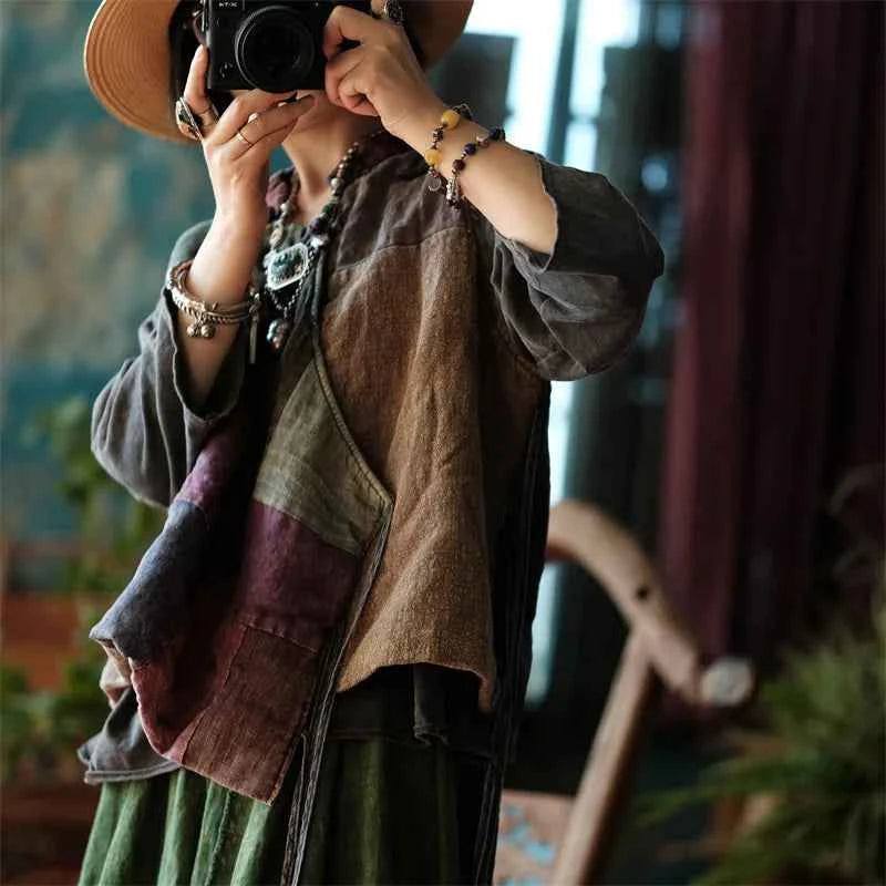 JNT Vintage Patchwork Cotton Top