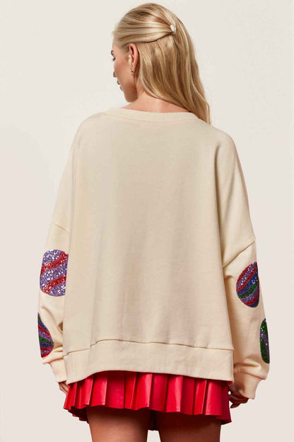 DT Sequin Cotton Sweatshirt