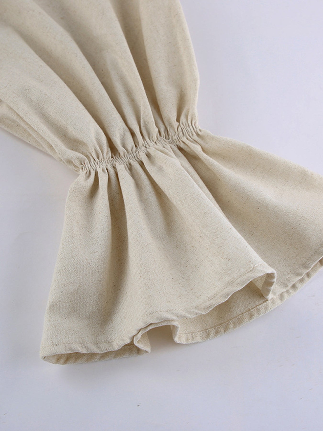 women_fashion - littlescollectionlinen dressSienna Tie Neck Flounce Sleeve Maxi Dress Womencotton - linen