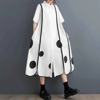 Dove Patchwork Cotton Dress