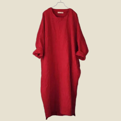 Vintage Baggy Maxi Dress in red