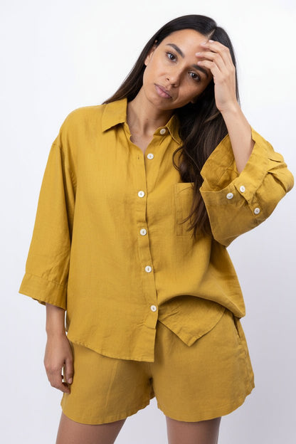 women_fashion - littlescollectionLinen setAgnes Linen Top Womencasual top