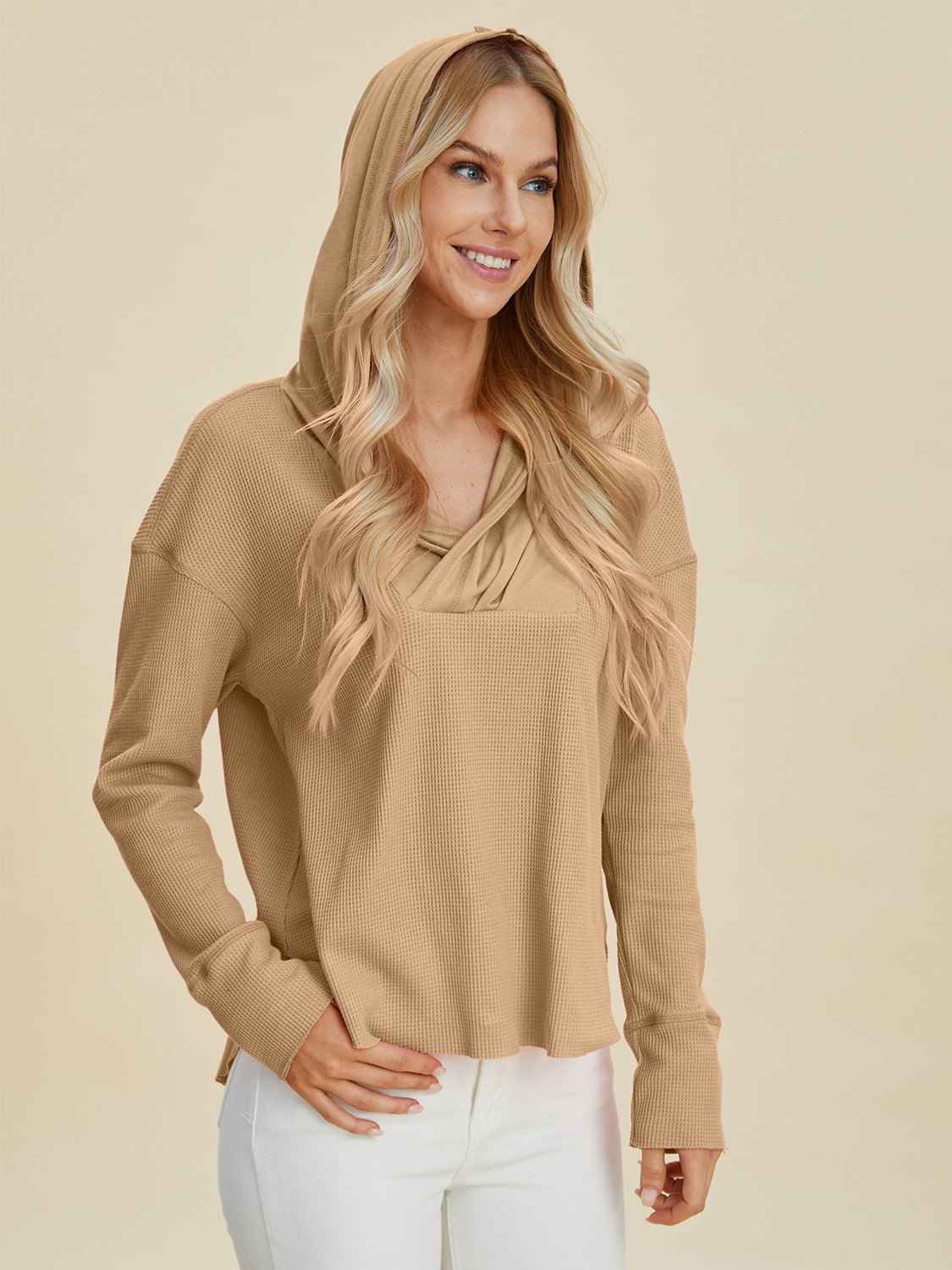 DT High-Low Dropped Shoulder Hoodie