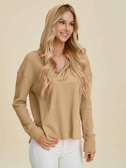 DT High-Low Dropped Shoulder Hoodie