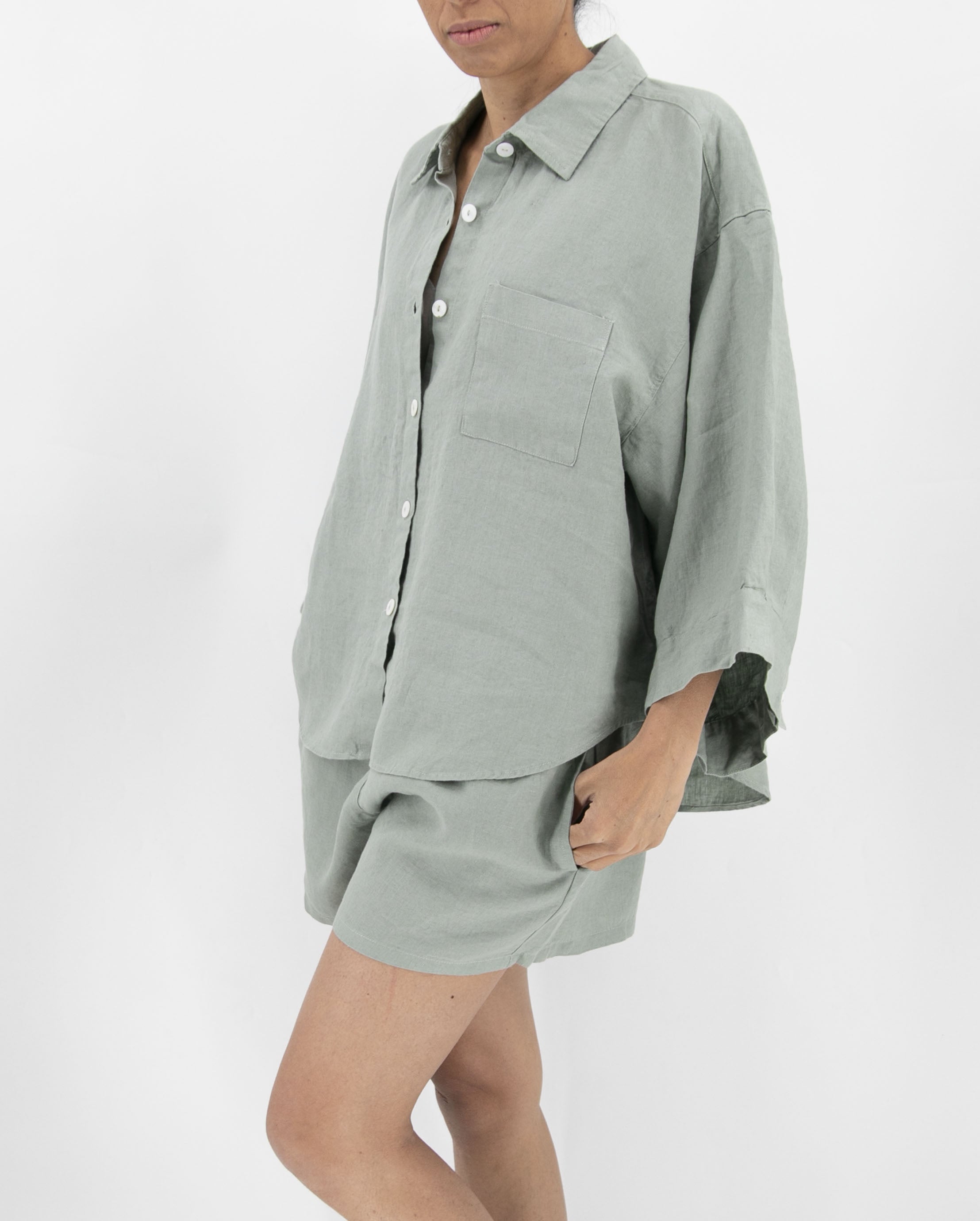 women_fashion - littlescollectionLinen setCarrie Linen Sleepwear Set Womenlinen pajamas