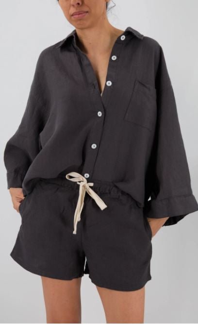women_fashion - littlescollectionLinen setAgnes Linen Top Womencasual top