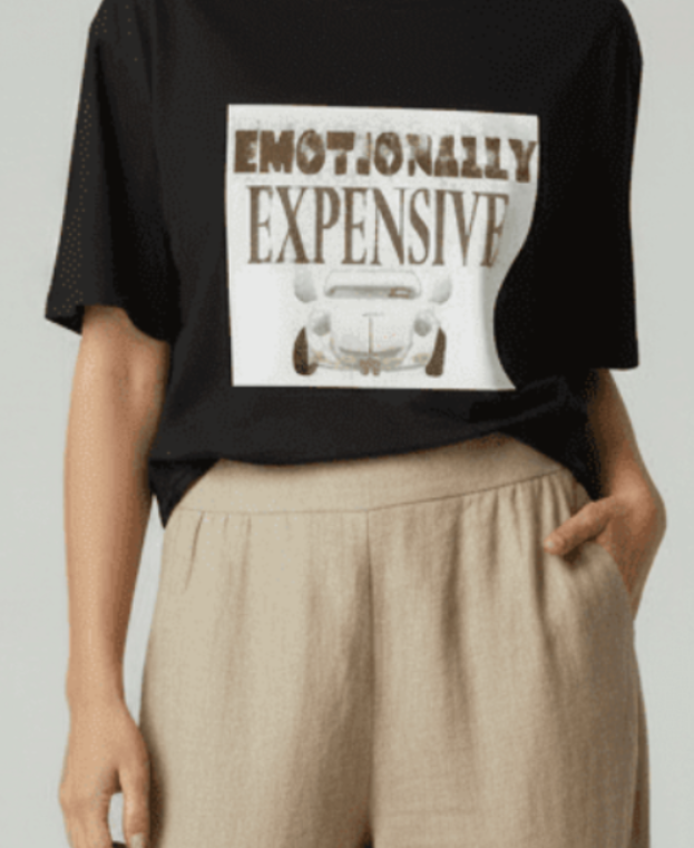 women_fashion - littlescollectiontshirtEmotionally Expensive Graphic Tee Cottoncotton tee