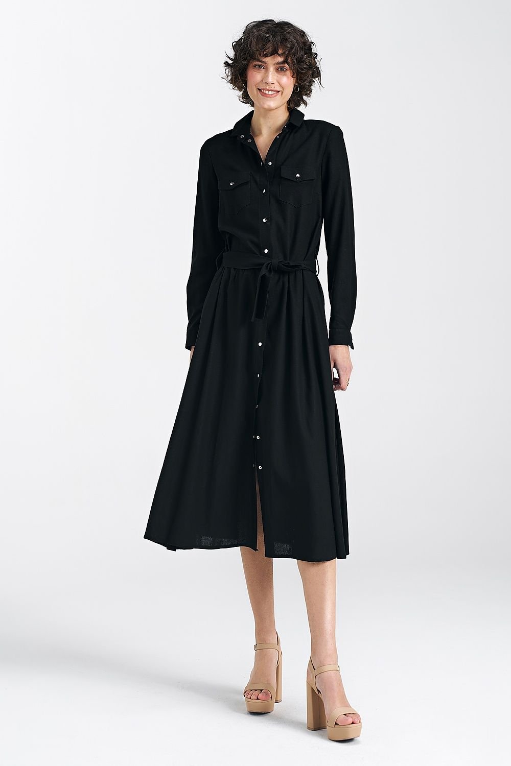 women_fashion - littlescollectionDressA - Line Nife Day Dress Button - Up With Side PocketsMatterhorn_ProductId_192967