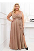Plus size Waist Tie Cotton Long dress