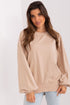women_fashion - littlescollectionSweater Oversized Cotton Blend Balloon Sleeve Sweatshirt 
