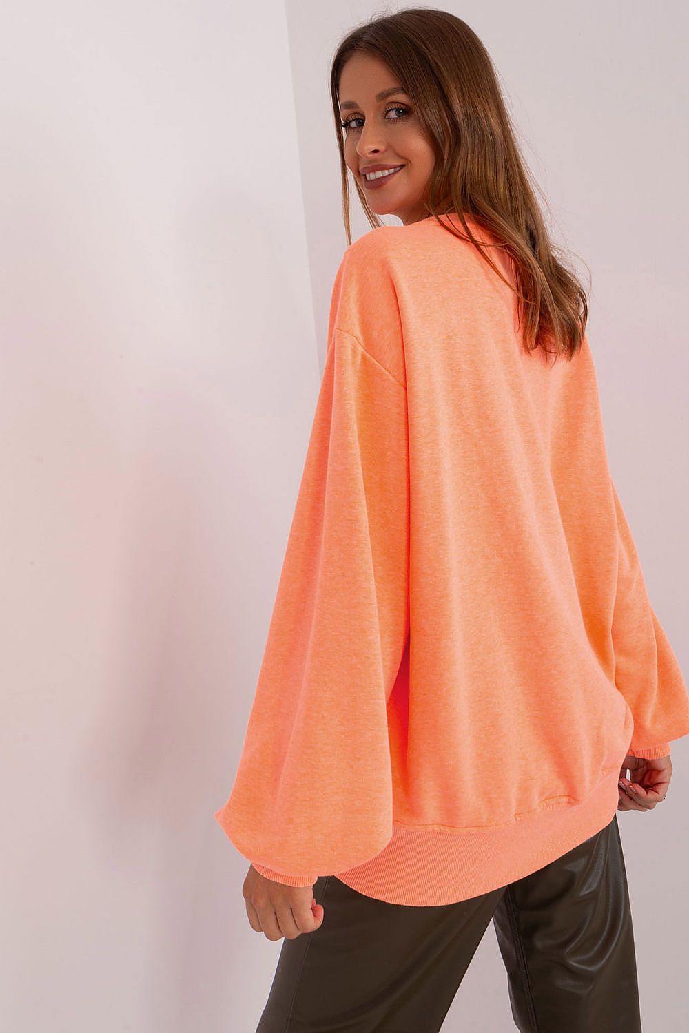 women_fashion - littlescollectionSweaterOversized Cotton Blend Baloon Sleeve Sweatshirt – Moda PolishMatterhorn_ProductId_216158
