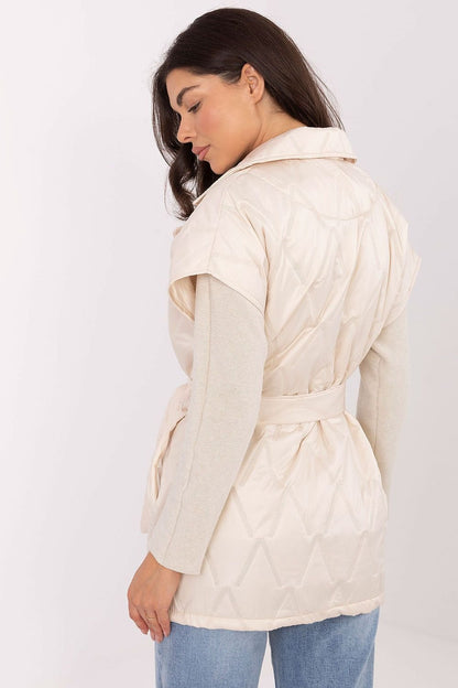 women_fashion - littlescollectionVestRue Paris Quilted Vest | Tie Belt Lapel with Pockets | One SizeMatterhorn_Vendor_Rue Paris