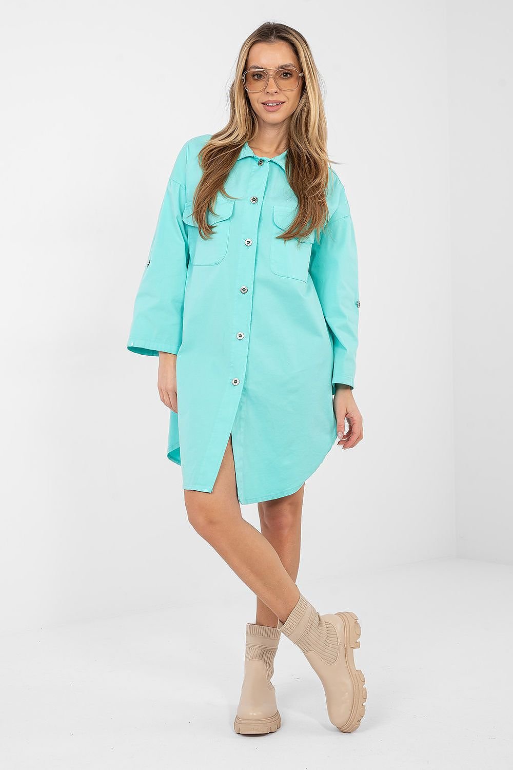 women_fashion - littlescollectionCotton dressDaydress Rou Paris Cotton Midi Shirt CollarMatterhorn_ProductId_223795