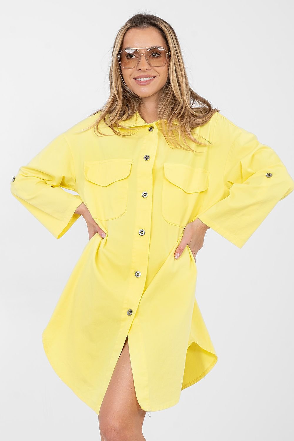 women_fashion - littlescollectionCotton dressDaydress Rou Paris Cotton Midi Shirt CollarMatterhorn_ProductId_223795