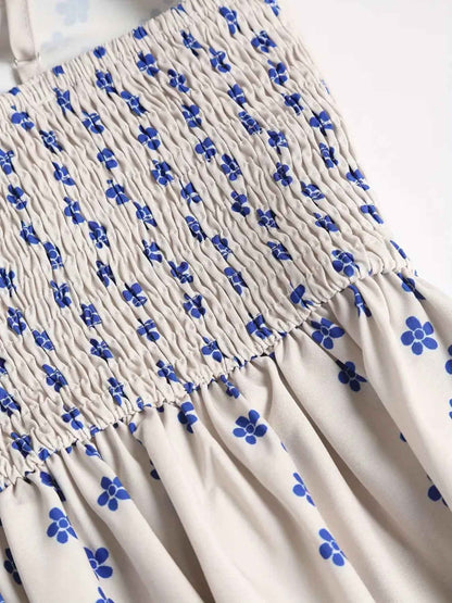 women_fashion - littlescollectionDressSardine Print Spaghetti Strap Midi - Women&