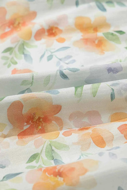 women_fashion - littlescollectionmini dressFloral Cotton Frill Notched Vintage vibes Mini DressCotton dress