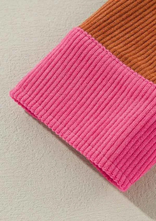 women_fashion - littlescollectionShacketColor Block Boho Curved Hem Corduroy Shacket with Pocketjacketswomen fashion