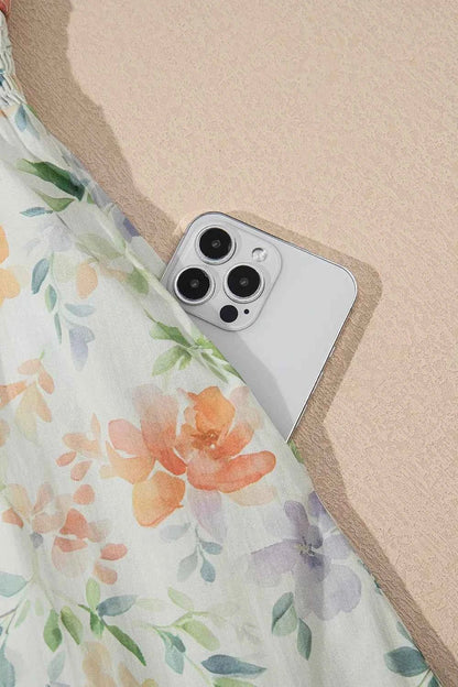 women_fashion - littlescollectionmini dressFloral Cotton Frill Notched Vintage vibes Mini DressCotton dress