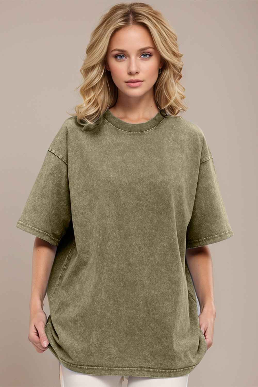Basic Bae Round Neck Cotton T-Shirt