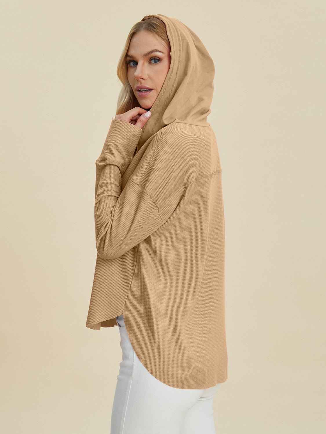 DT High-Low Dropped Shoulder Hoodie