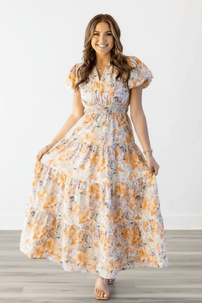 women_fashion - littlescollectionLong dressWildflower Smocked Vintage Cotton Dresscasual maxi dress