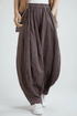 BohoLittlesEdit - Women pants - Oversized Baggy Ramie Cotton Pants Women