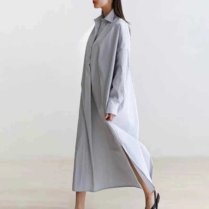 JNT Korean Style Cotton Shirt Dress