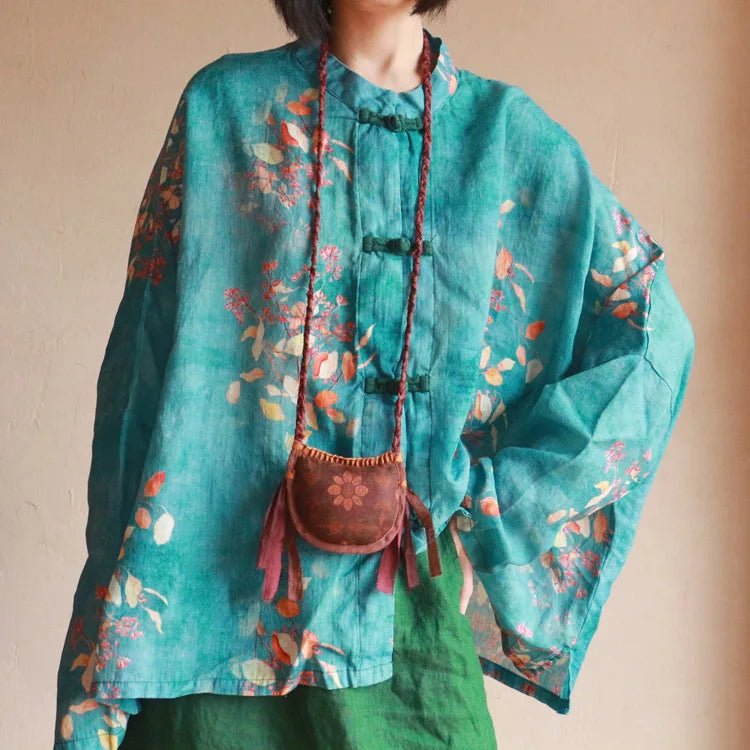 women_fashion - littlescollectionwomen blouseMira Vintage Linen Blousebutton front blouse