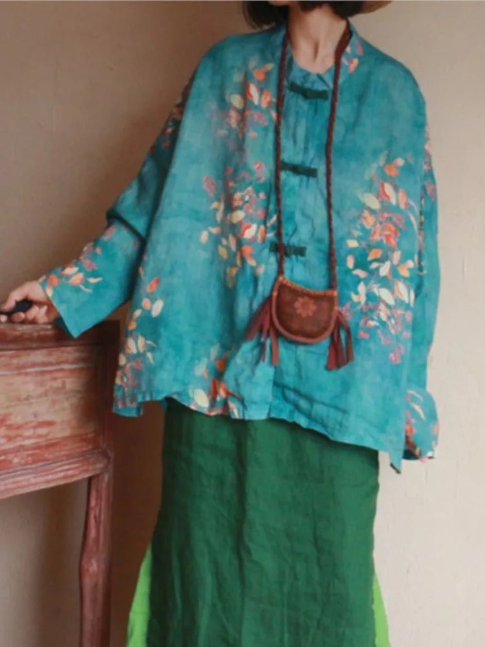 women_fashion - littlescollectionwomen blouseMira Vintage Linen Blousebutton front blouse