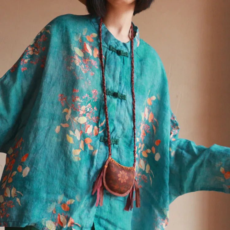 women_fashion - littlescollectionwomen blouseMira Vintage Linen Blousebutton front blouse