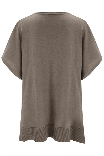 Brown sweater on a white background