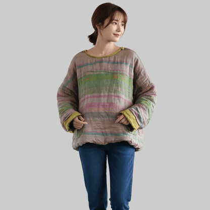 women_fashion - littlescollectionSweaterVintage Floral Patchwork Pullover Parka - Women&