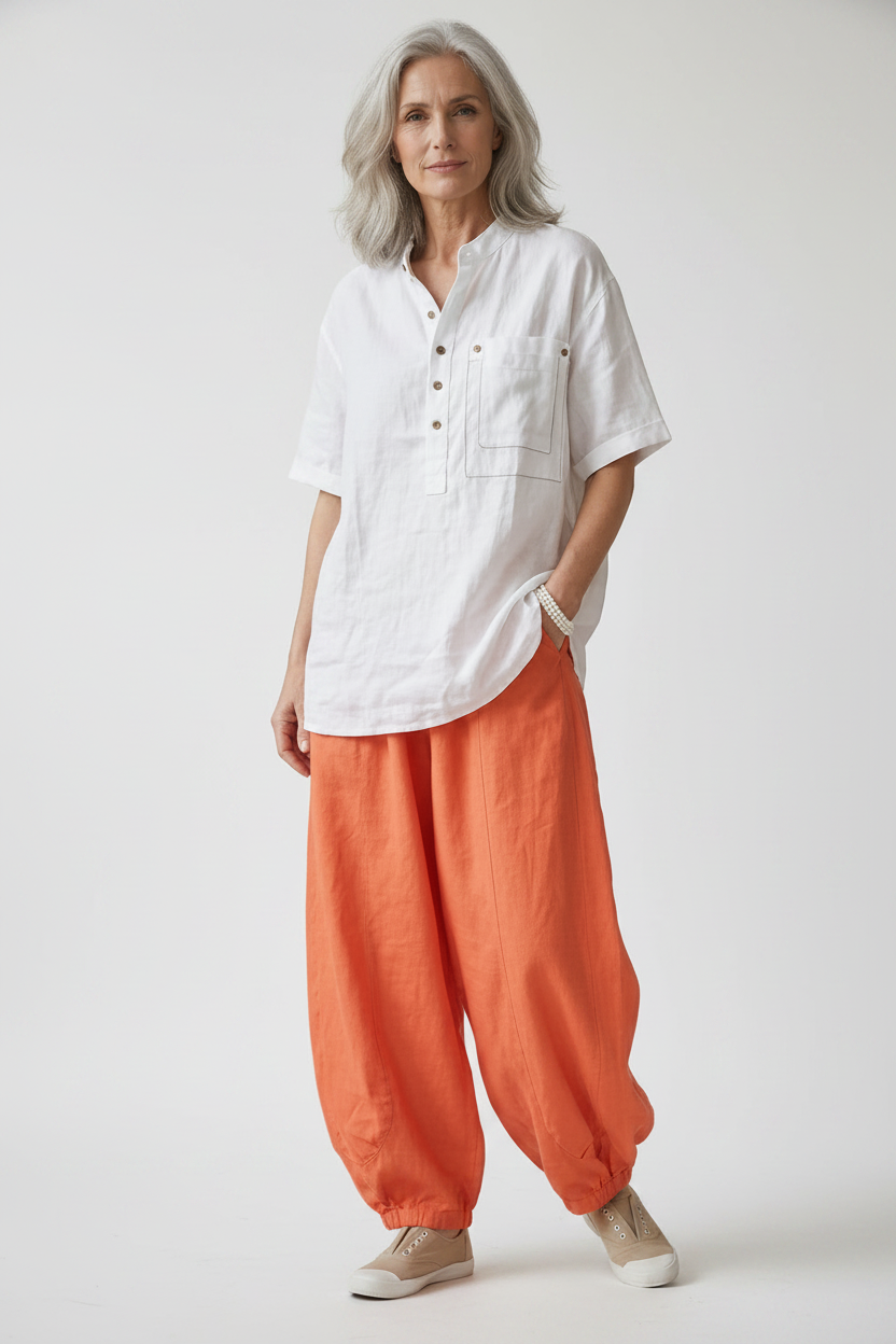 Women Plus Size Button Detail Short Sleeve Blouse